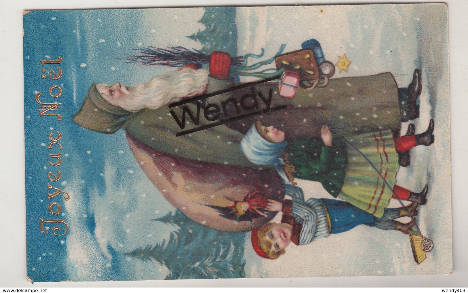 Blinkende Kaart Met Kerstman/Carte Glacée Avec Père Noël - Santa Claus
