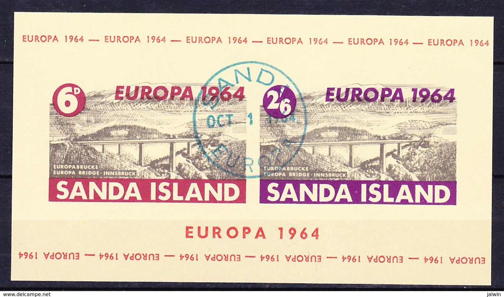 SANDA ISLAND (Emission Locale) - 1964 EUROPA SERIE (+ BLOC ET BLOC LUXE) Obl. - Local Issues