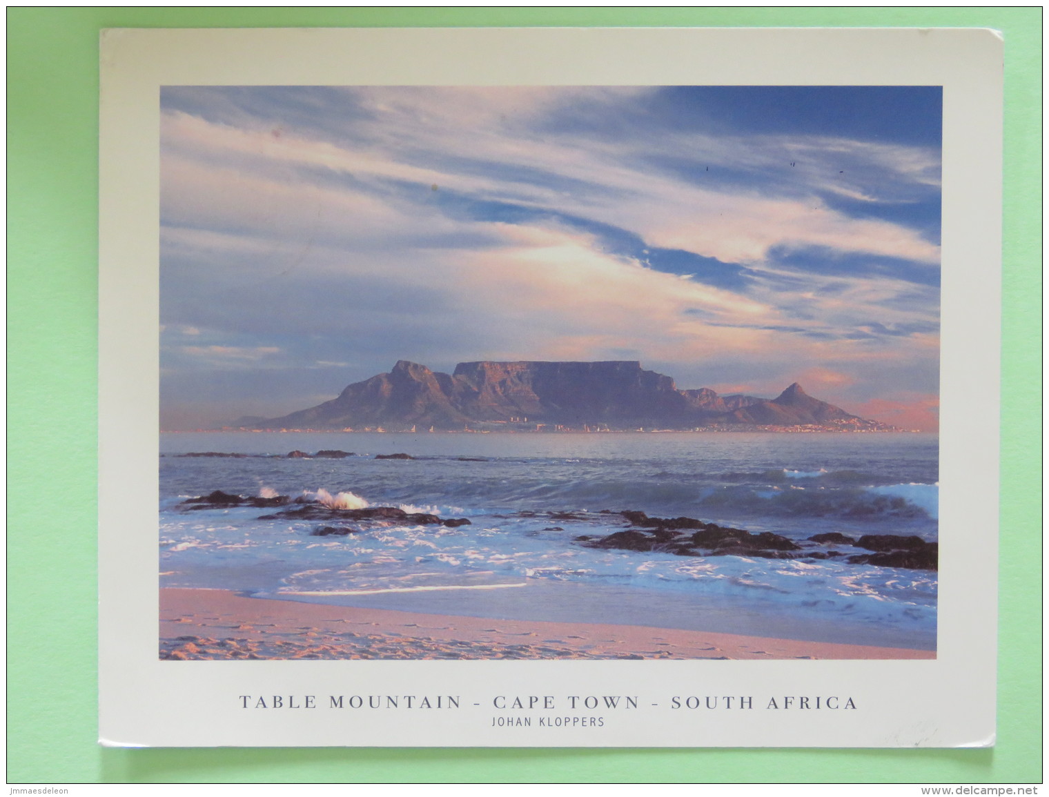 South Africa 2008 Postcard ""Table Mountain"" To England - Rhinoceros - Lettres & Documents