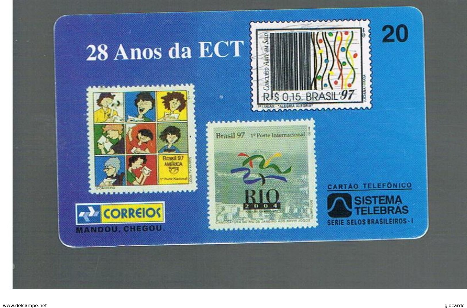 BRASILE ( BRAZIL) - TELEBRAS   -   1997  28 YEARS OF ECT, STAMPS       - USED - RIF.10541 - Francobolli & Monete