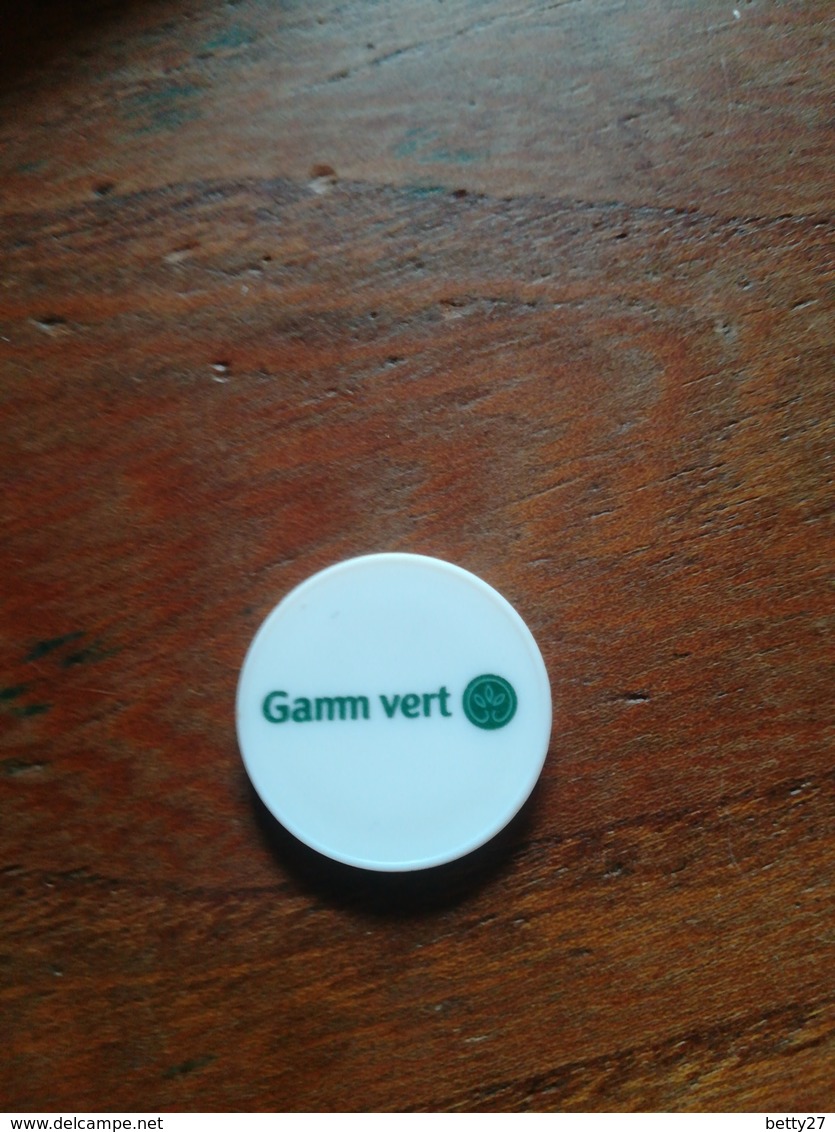 Jeton De Caddie GAMM VERT   Dos Rien - Trolley Token/Shopping Trolley Chip