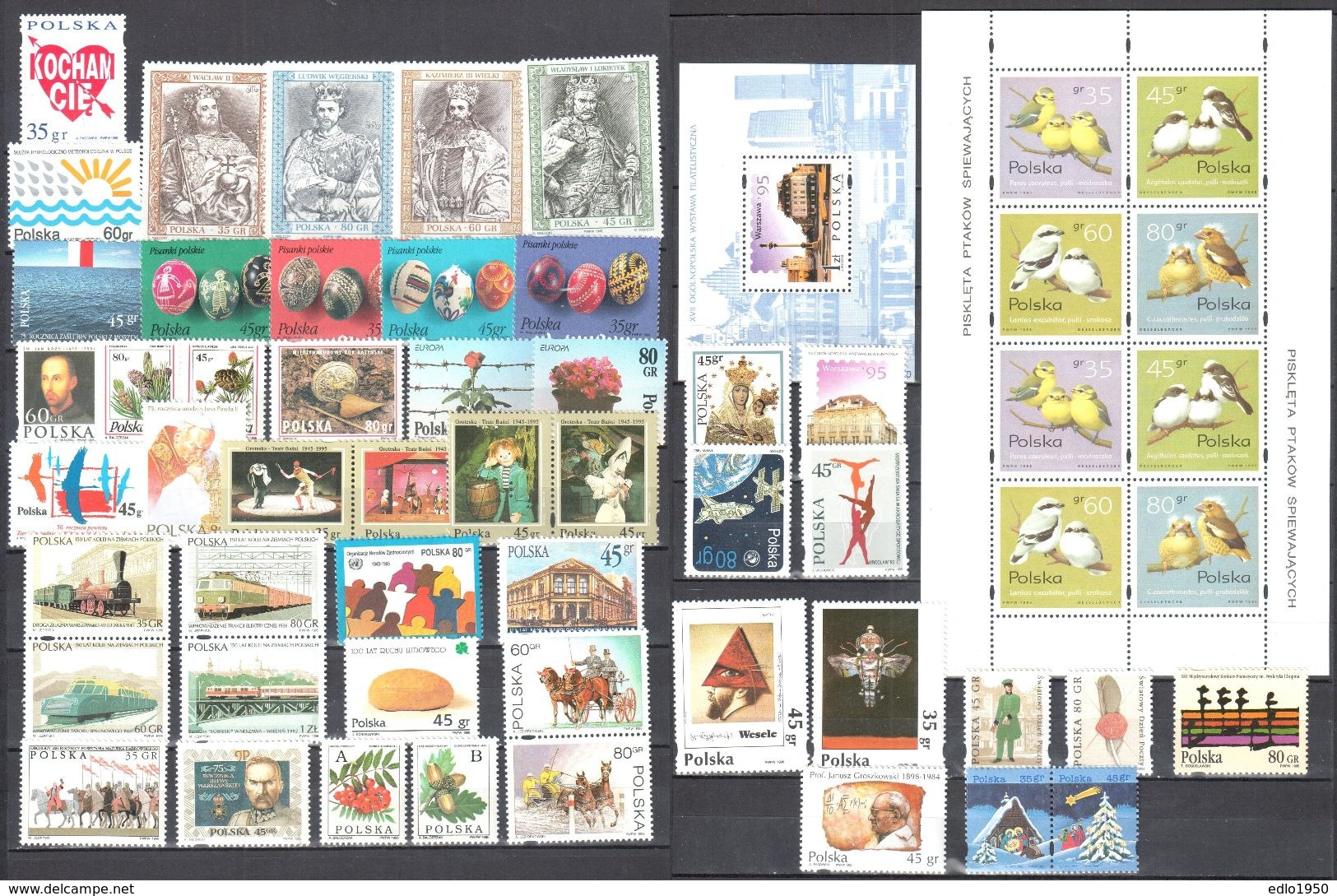 Poland 1995 - Complete Year Set - MNH (**) - Full Years