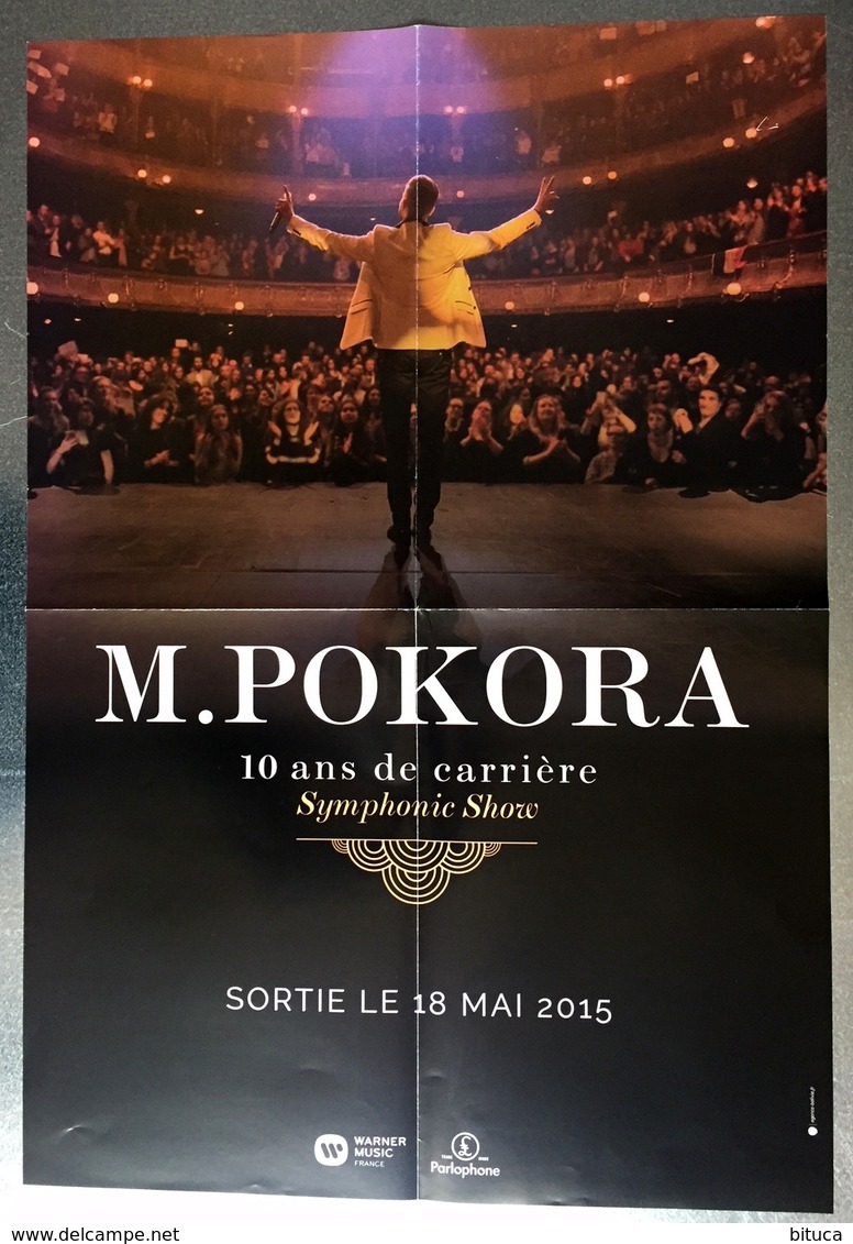 PLAN MEDIA BON DE PRECO AFFICHE PLIEE FORMAT 60X40 M POKORA SYMPHONIE SHOW TRES BON ETAT RARE - Manifesti & Poster