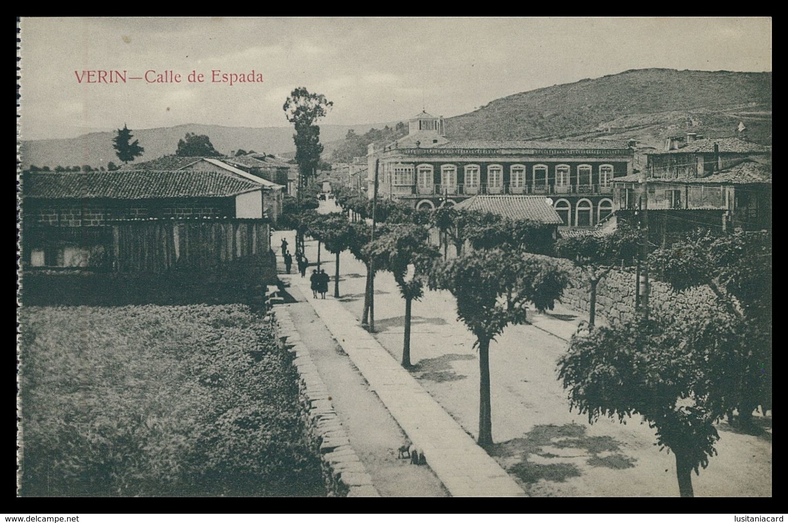 VERIN - Calle De Espada ( Ed. Mateu S. A.)carte Postale - Orense