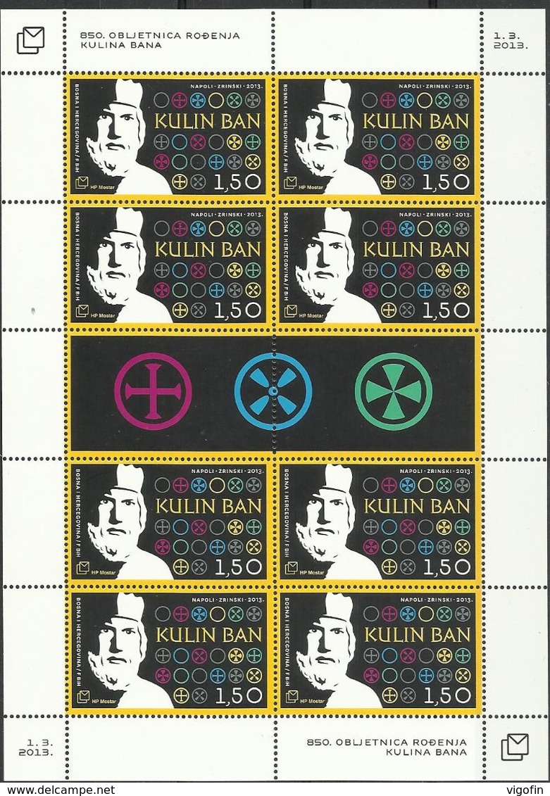 BHHB 2013-360 1500A°KULINA BANA, BOSNA AND HERZEGOVINA, MS, MNH - Bosnie-Herzegovine