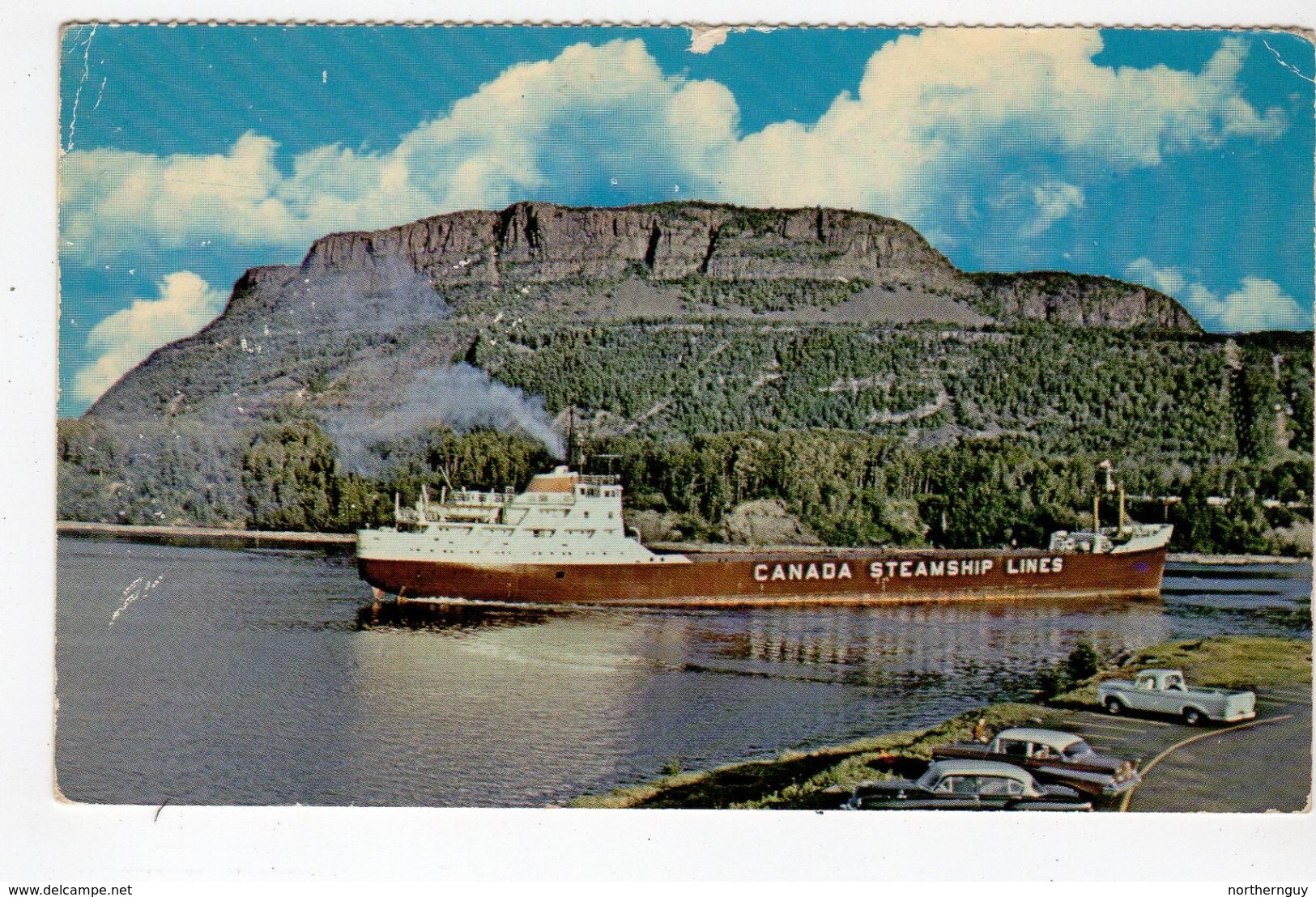 FORT WILLIAM, Ontario, Canada, Canada Steamship Lines Ship, Mount McKay, 1950's Chrome Postcard, Thunder Bay County - Other & Unclassified