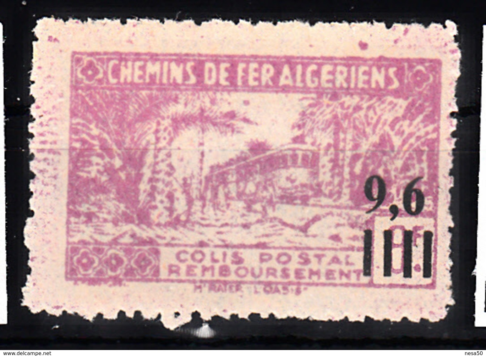 Trein, Train, Locomotieve, Railway, Eisenbahn:  Algerije 1944 CP 139 - Treni