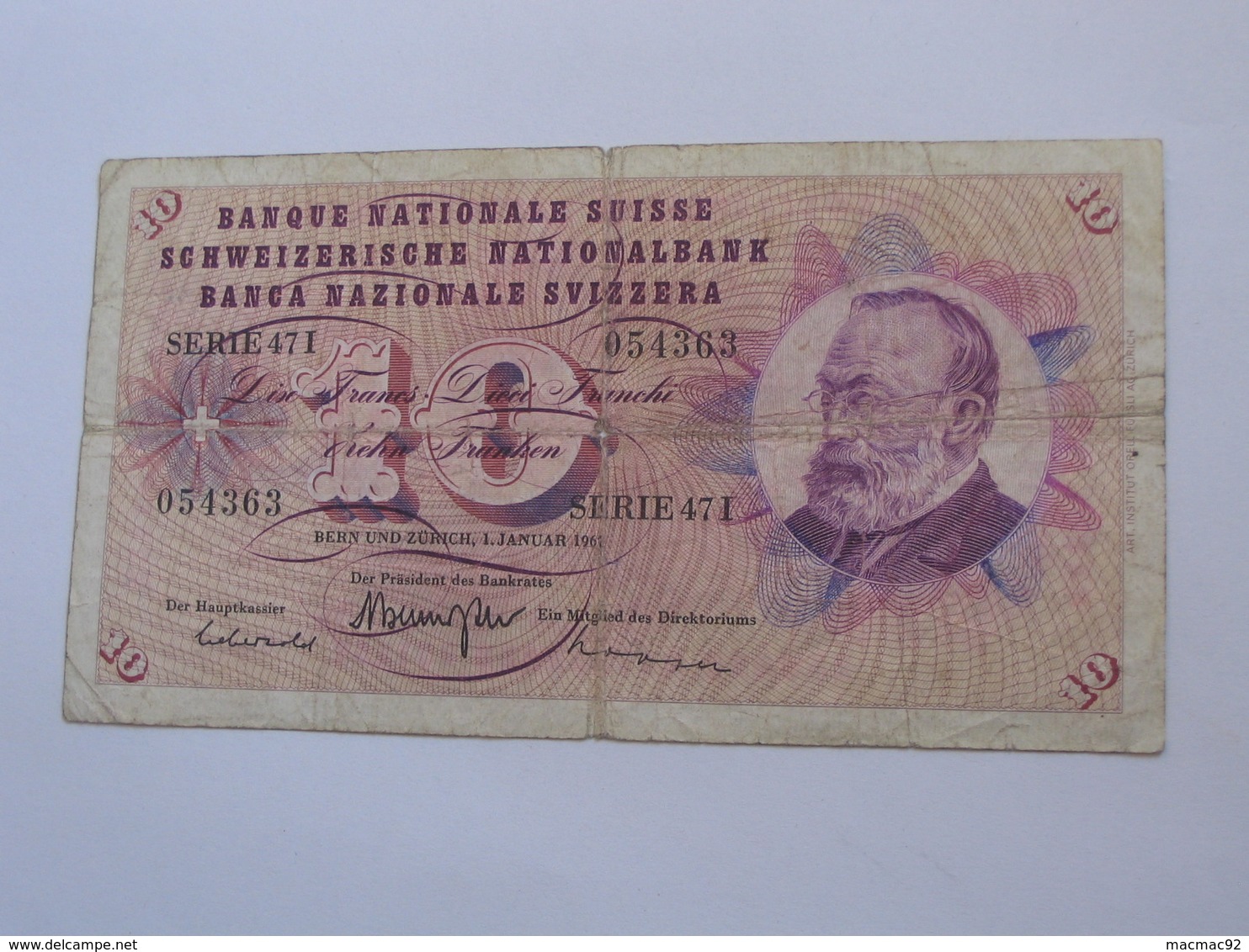 10 Francs SUISSE 1967 - Banque Nationale Suisse - Schweizerische Nationalbank   **** EN ACHAT IMMEDIAT ***** - Schweiz