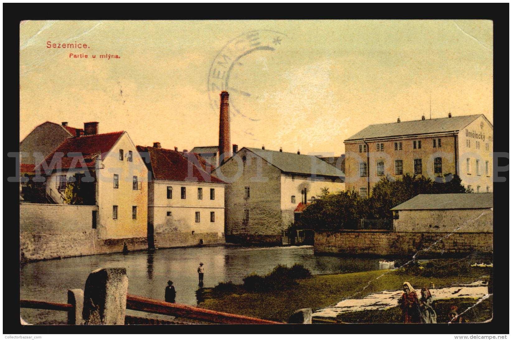 Sezemice Mill Czech Bohemia Österreichisch-Ungarische AK Ca1900 POSTCARD CPA (W4_4154) - Tschechische Republik