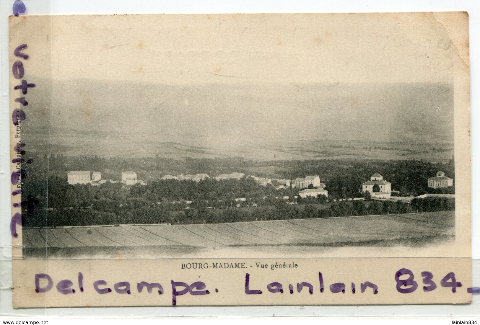 - BOURG- MADAME, Vue Générale, Précurseur, écrite, Peu Courante, TBE, Scans. - Autres & Non Classés