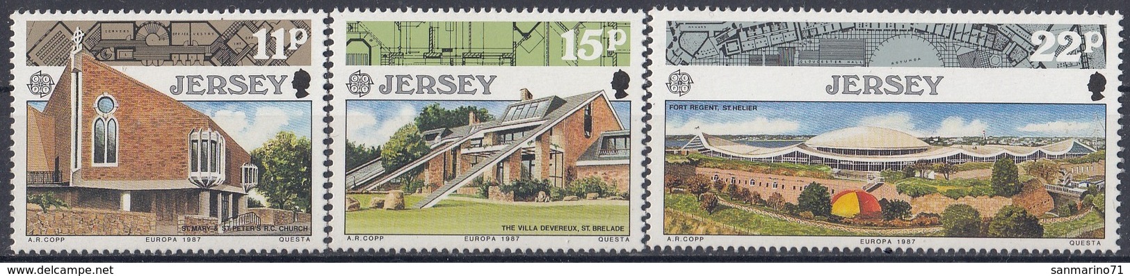 JERSEY 405-407,unused - 1987