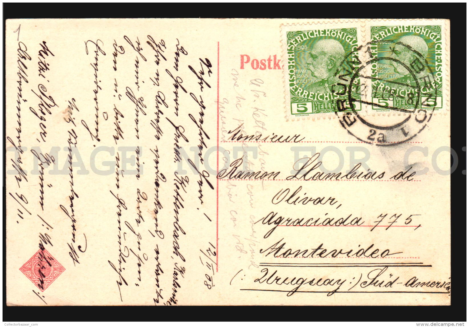 Brno Brunn Czech Österreichisch-Ungarische - Brunn 1 Cancel AK Ca1900 POSTCARD CPA (W4_4168) - Tschechische Republik