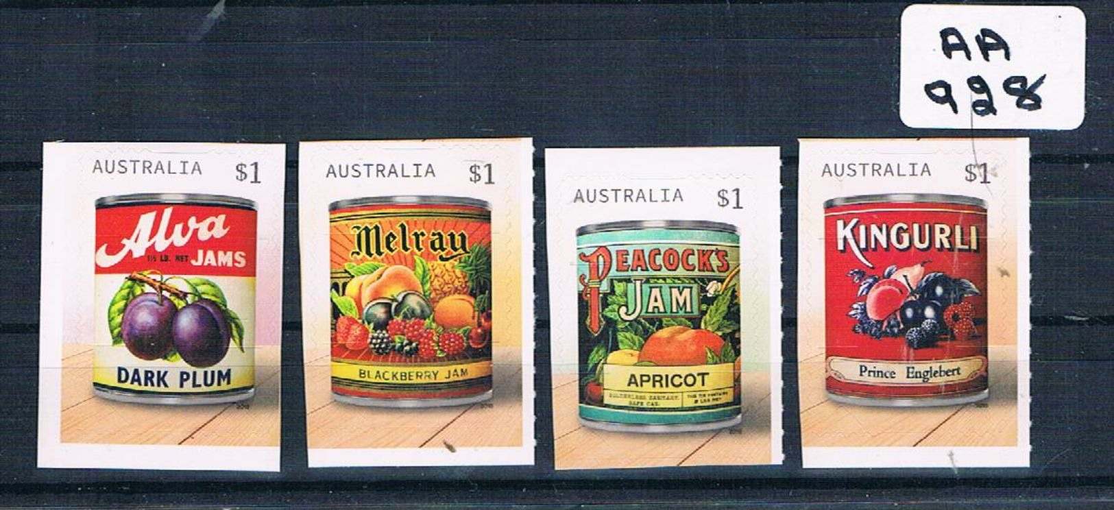 AUSTRALIA 2018 JAM LABLE'S 4VAL  P/S EX-BOOKLET  MUH AA928 - Mint Stamps