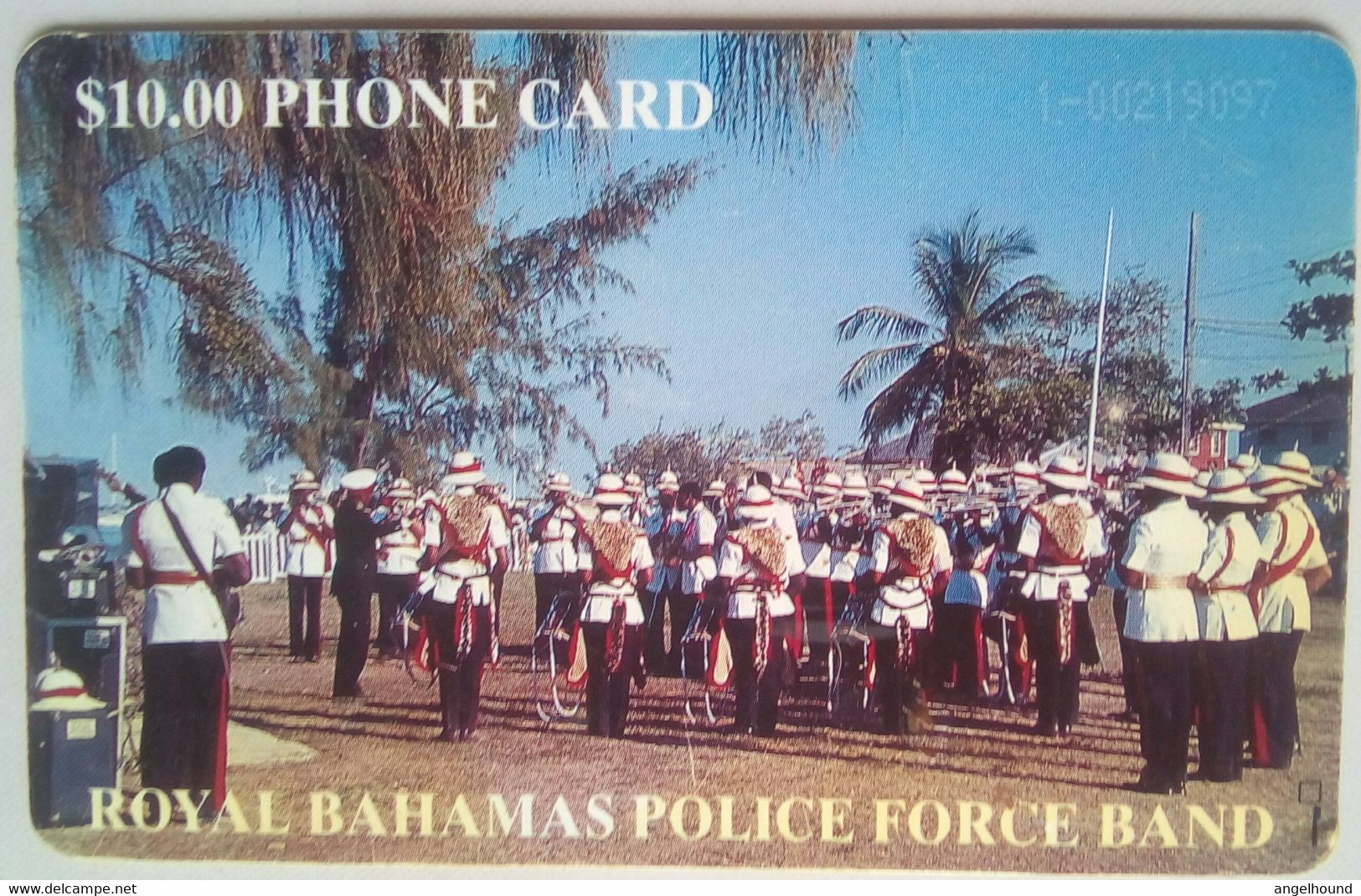 $10 Police Band White  Number ( White C/N No Box Variety) - Bahamas