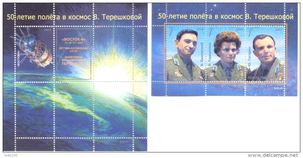 2013. 50y Of First Women's Space Flight Of  V. Tereshkova, 2 S/s, Mint/** - Rusland En USSR