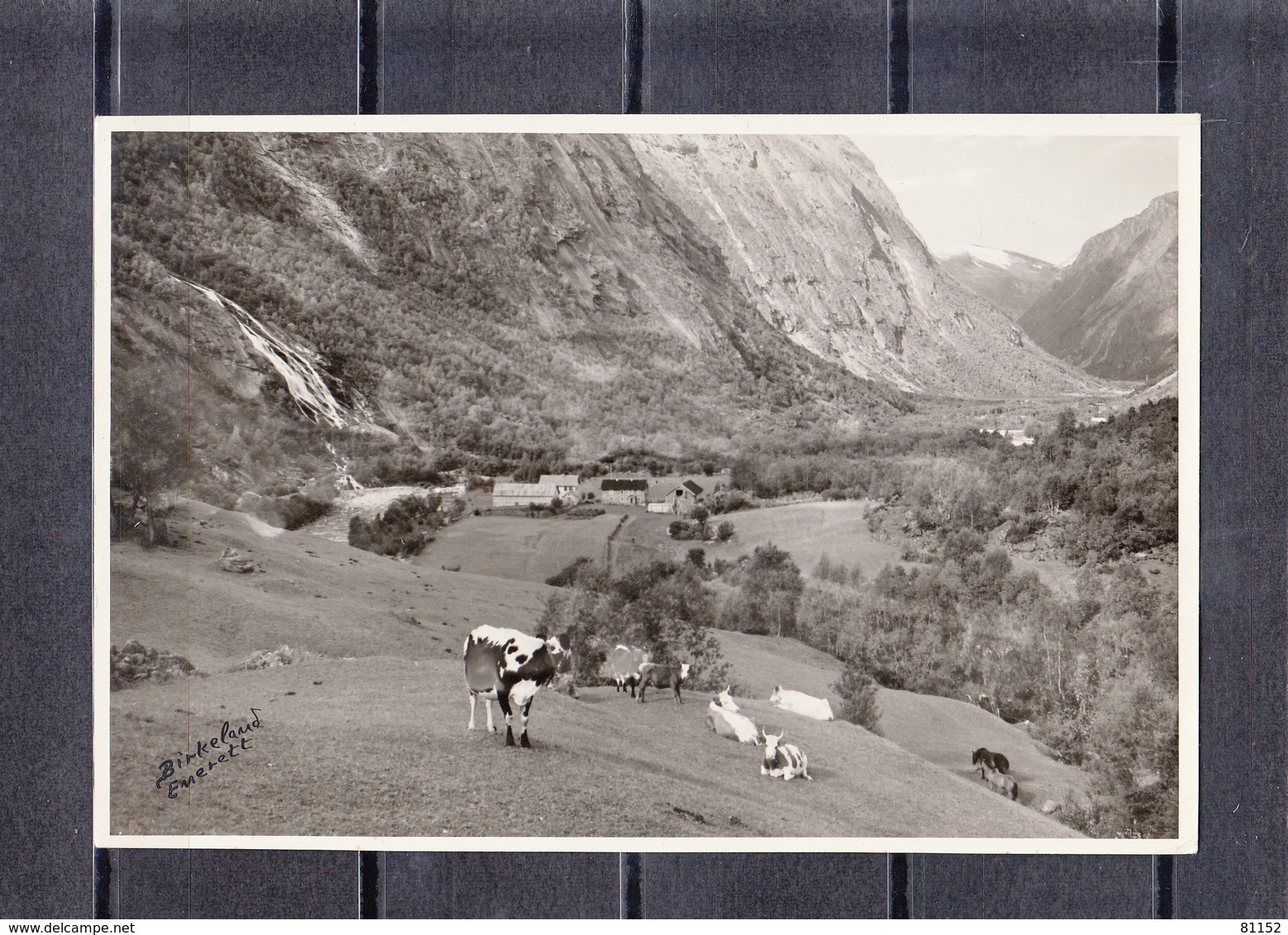 From The Road To EIKESDAL  Norvege  Lot De 2 Photos Glacees Originales De  Dim 17cm X 12 Cm - Orte