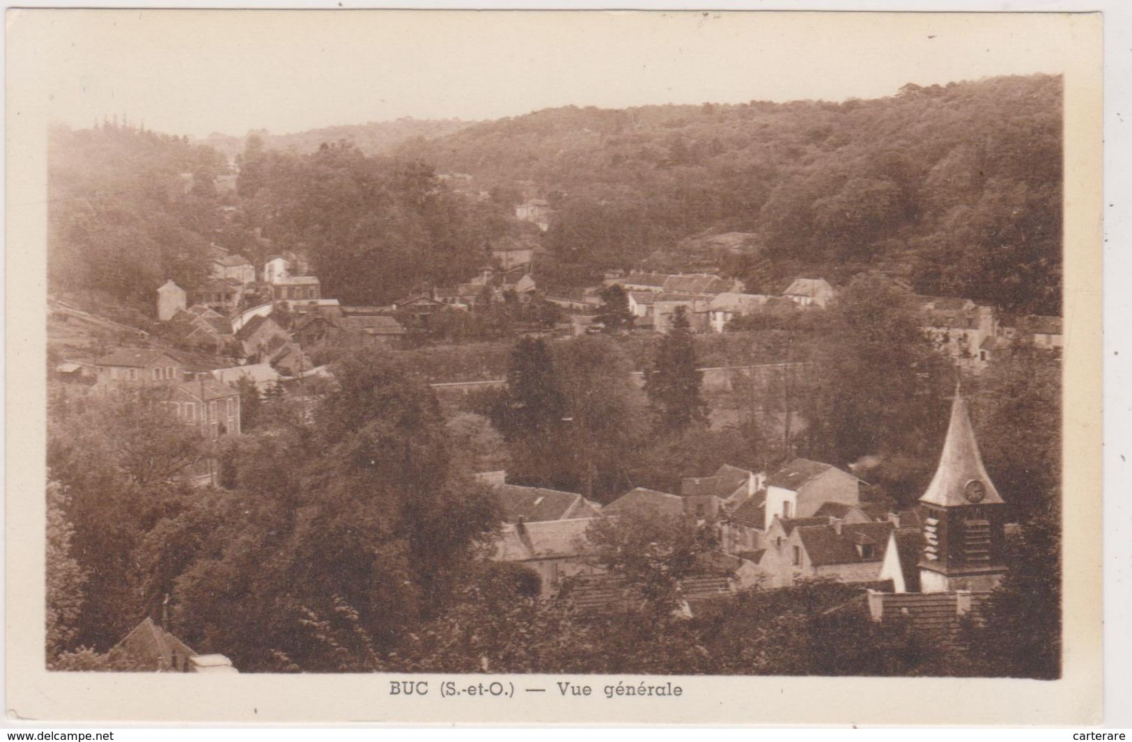 Cpa,yvelines,buc,belle Vue Générale ,église,pleins D'arbres,78 - Buc