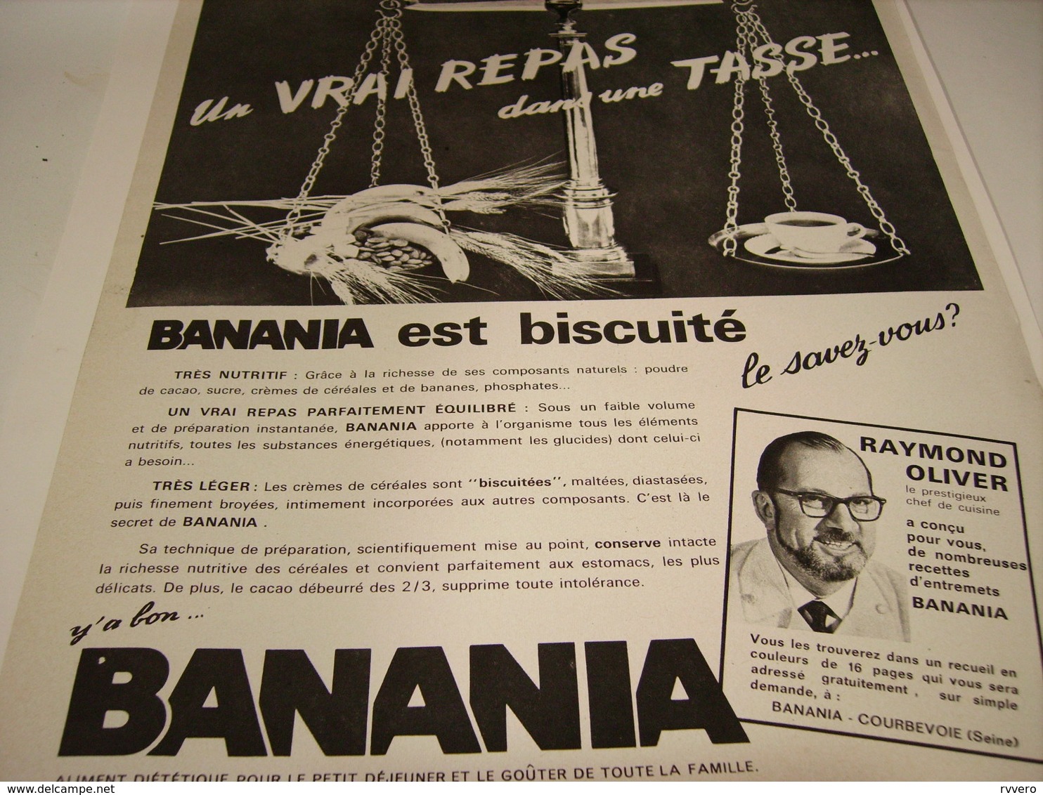 ANCIENNE AFFICHE  PUBLICITE EST BISCUITE BANANIA - Affiches