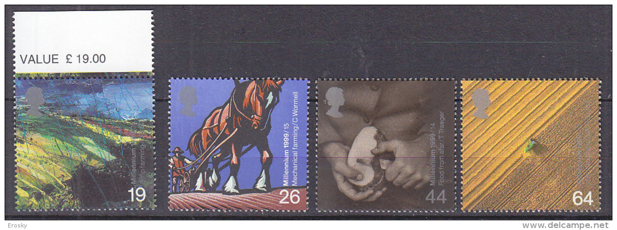 P2569 - GRANDE BRETAGNE Yv N°2125/28 ** AGRICULTEURE EUROPA - Nuevos