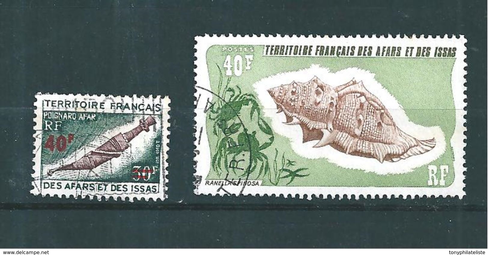 Afars Et Issas  Timbres De 1975  N°393 Et 394  Oblitérés - Oblitérés