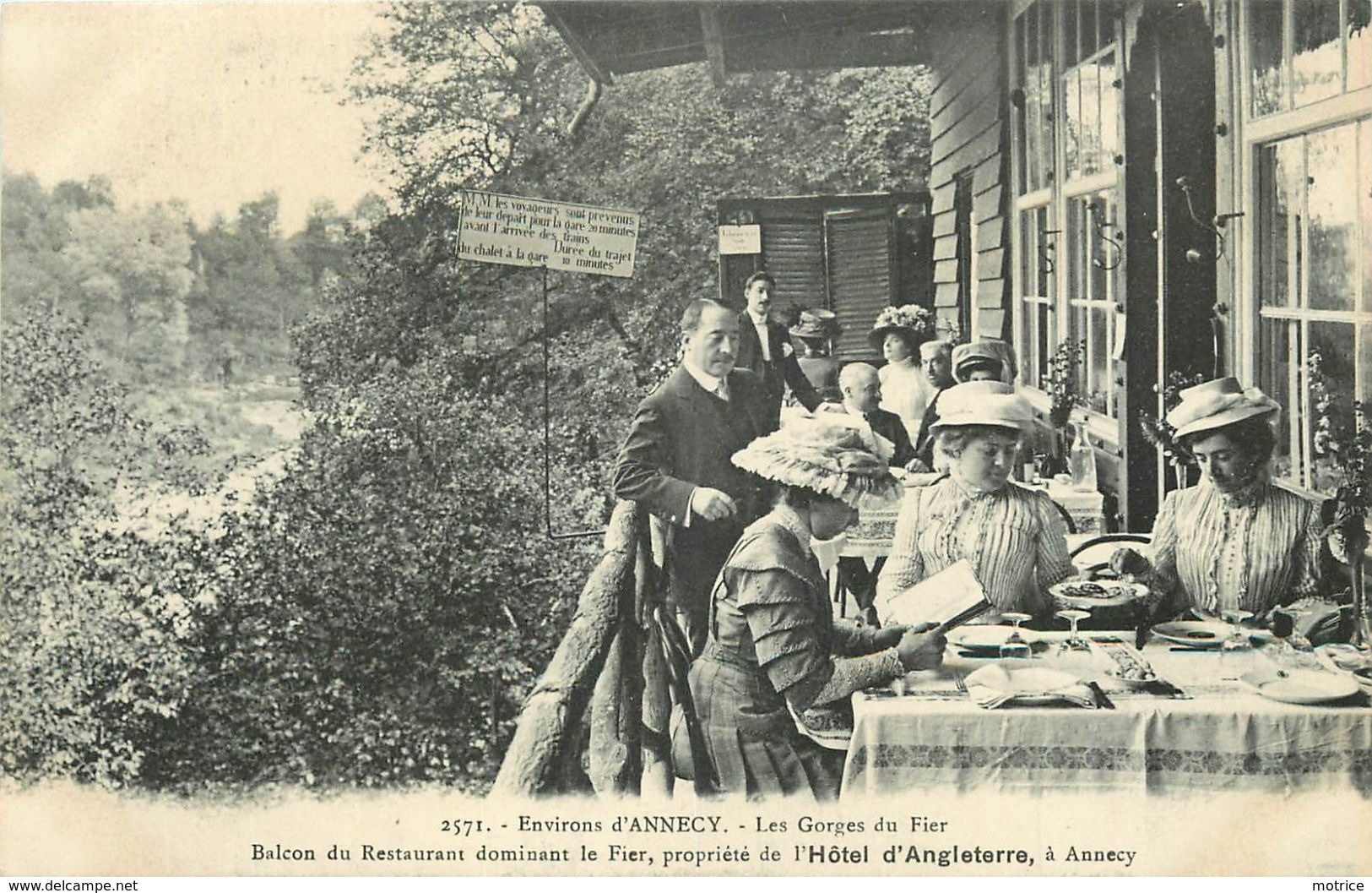 ENVIRONS D'ANNECY - Les Gorges Du Fier, Balcon Du Restaurant,l'hôtel D'angleterre. - Annecy