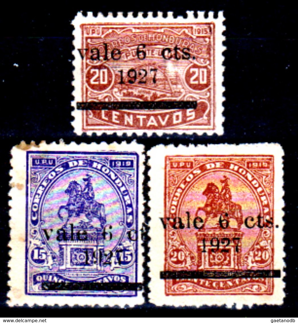 Honduras-0023 - 1927: Valori Della Serie Y&T N. 191A-194 (+) Hinged - - Honduras