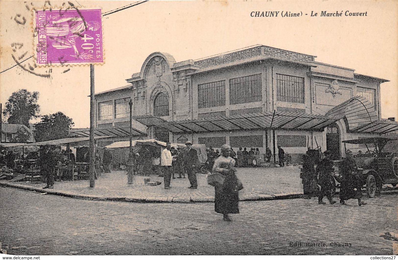 02-CHAUNY-LE MARCHE COUVERT - Chauny