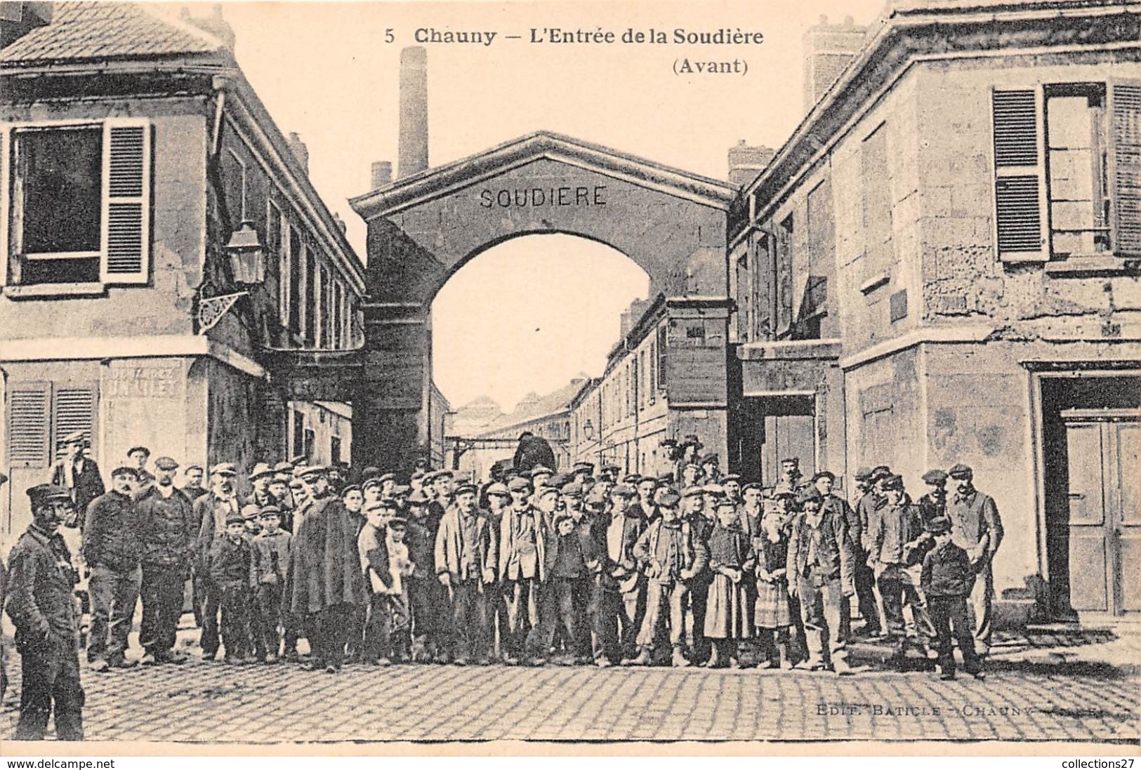 02-CHAUNY- L'ENTREE DE LA SOUDIERE- (AVANT ) - Chauny