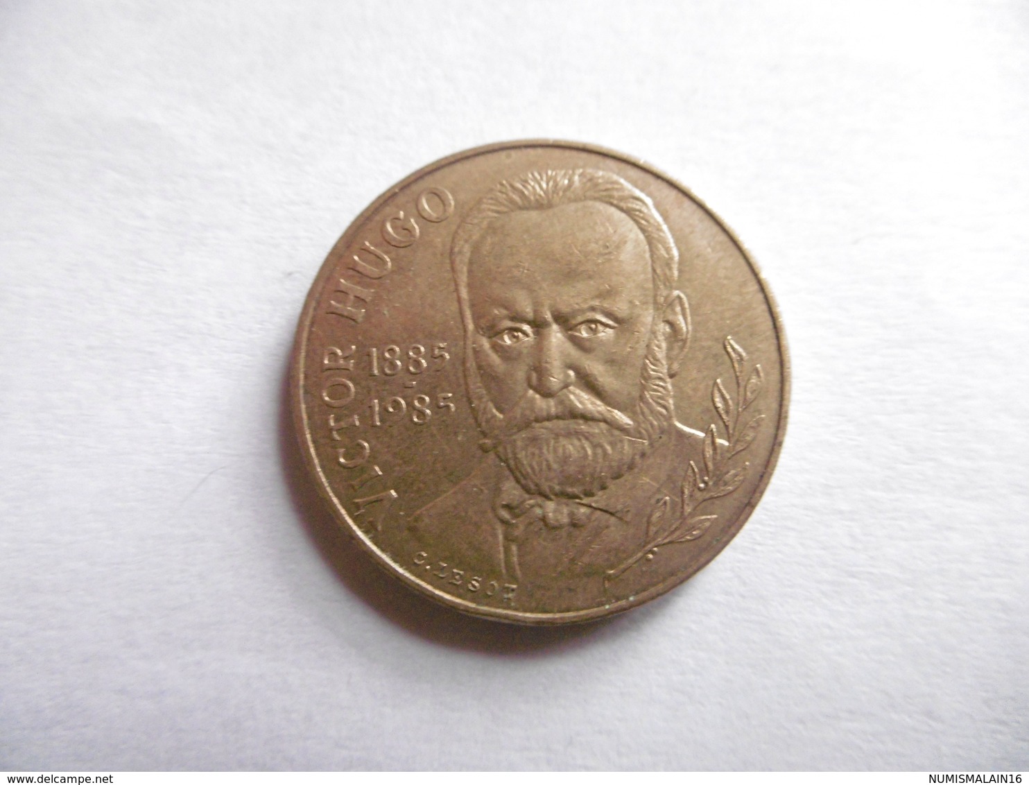 (E134)-FRANCE-PIECE DE 10 FRANCS MATHIEU 1985-VICTOR HUGO - Commémoratives