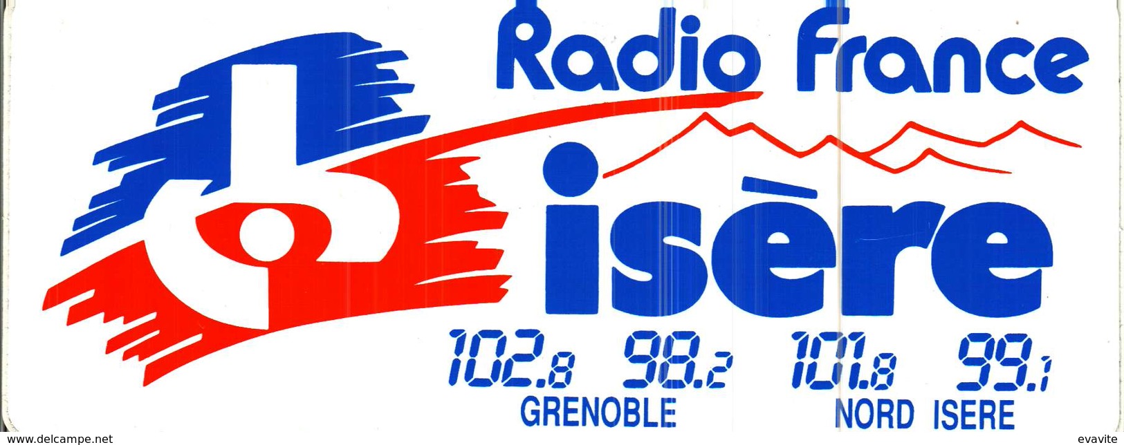Autocollant :     Radio France   ISERE   Grenoble Nord Isère - Stickers
