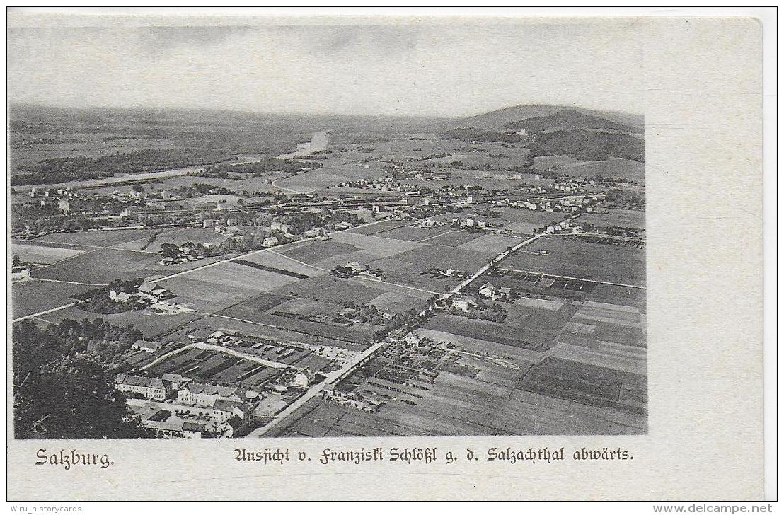 AK 0886  Salzburg - Aussicht Vom Franziski Schlößl G. D. Salzachthal Abwärts Um 1900-1910 - Salzburg Stadt