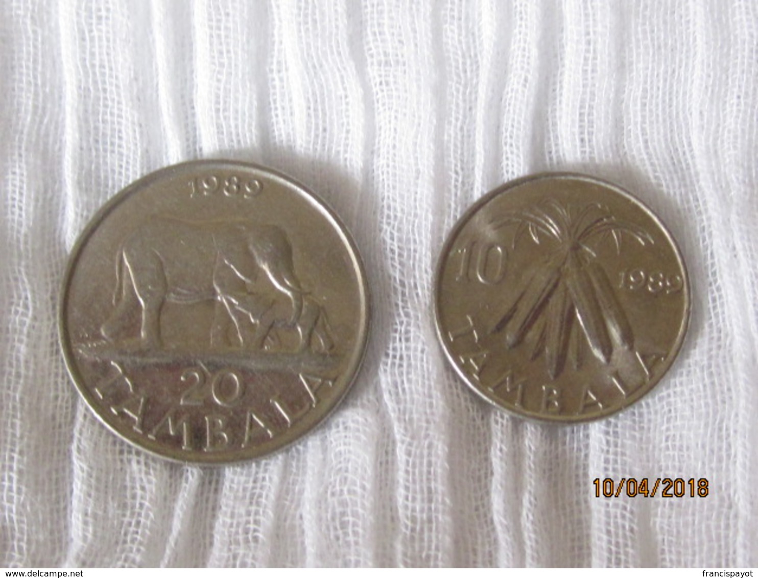 Malawi: 10 + 20 Tambala 1989 - Malawi