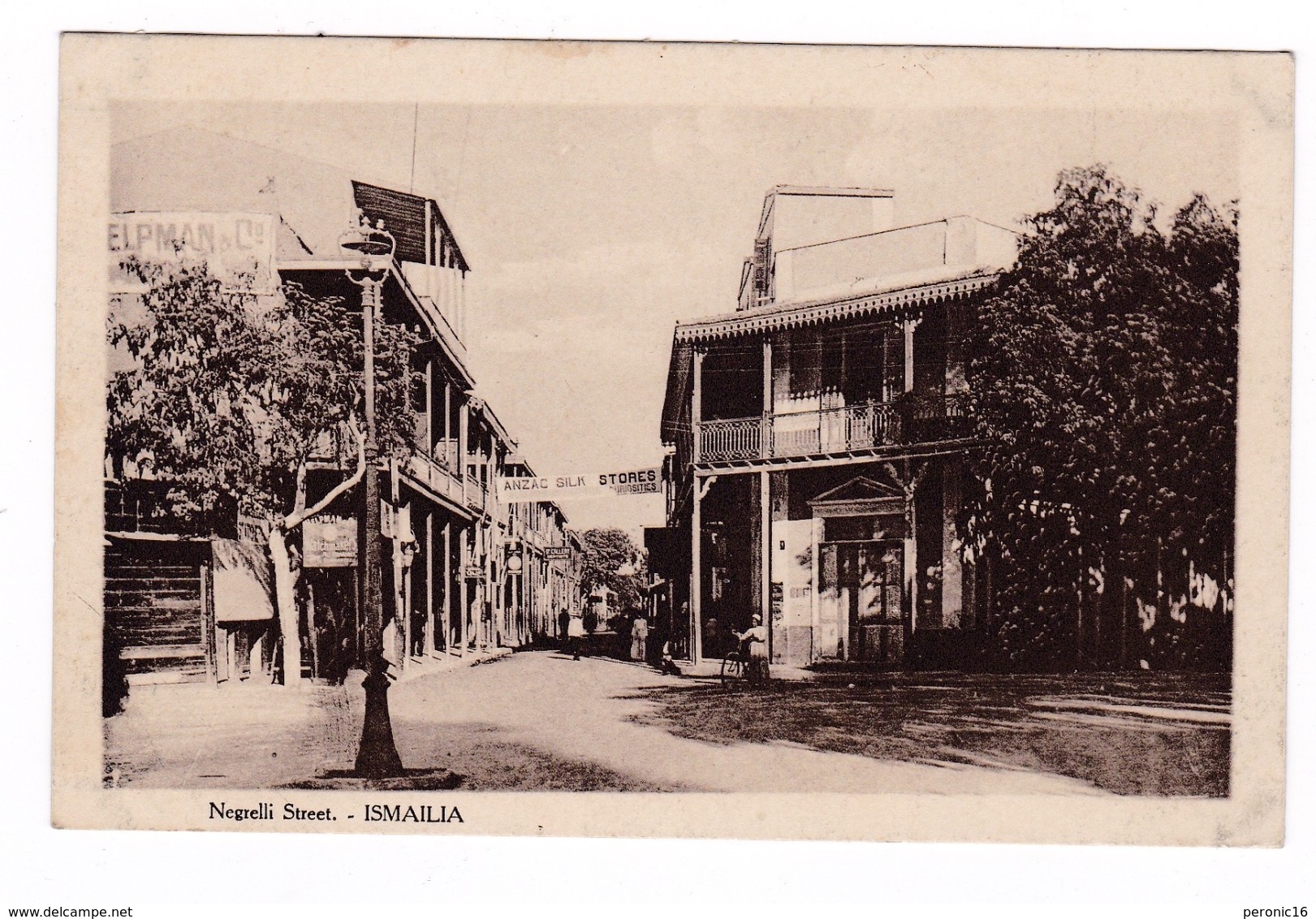 Jolie CPSM Ismaïlia (Egypte), Negrelli Street. A Voyagé, Années 1920 - Ismailia