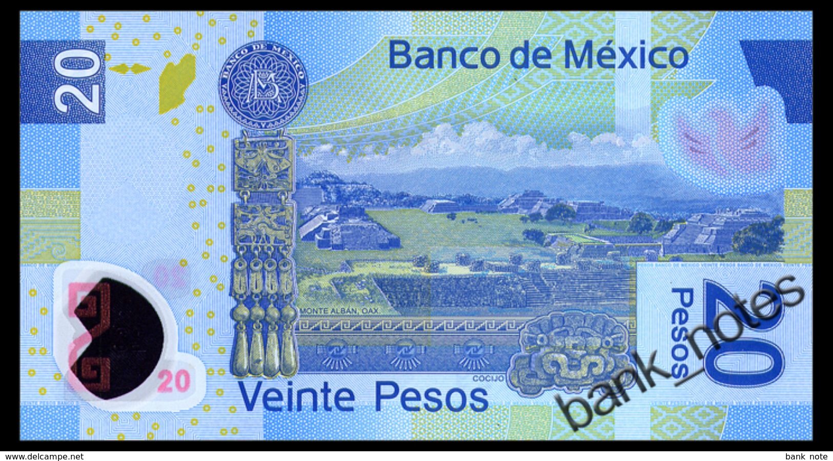 MEXICO SERIES AA 20 PESOS 2016 Pick 122aa Unc - Mexique