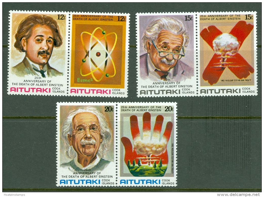 Aitutaki: 1980   25th Death Anniv Of Albert Einstein   MNH - Aitutaki