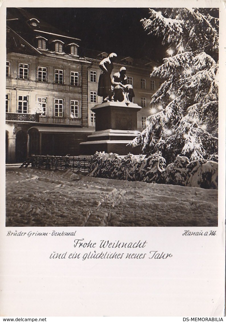 Hanau - Bruder Grimm Denkmal 1959 - Hanau