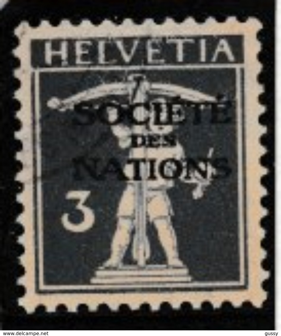 SUISSE 1930, Société Des Nations: Fils De Tell 3c Bleu-violet (ZNr 33), Oblitéré TTB - Officials