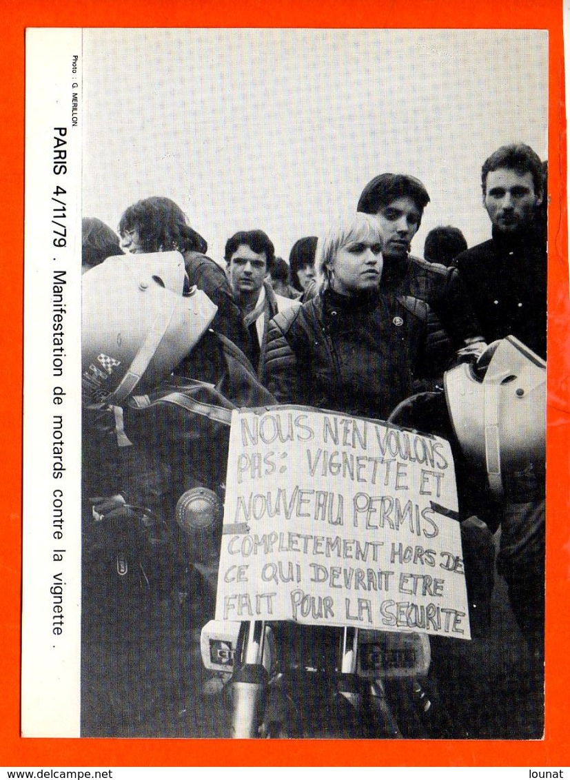 Evénement - Manifestation De Motards Contre La Vignette - Paris 4/11/79 - Tirage à 1000 Exemplaires N°238 - Demonstrationen