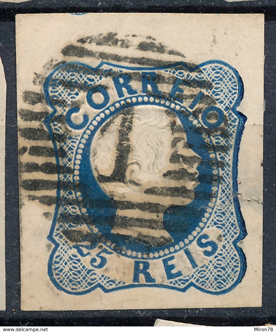 Stamp Portugal 1855-56 25r Used Lot#23 - Oblitérés