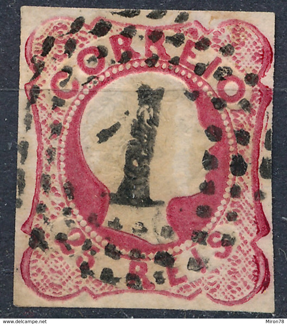 Stamp Portugal 1858 25r Used Lot#47 - Oblitérés