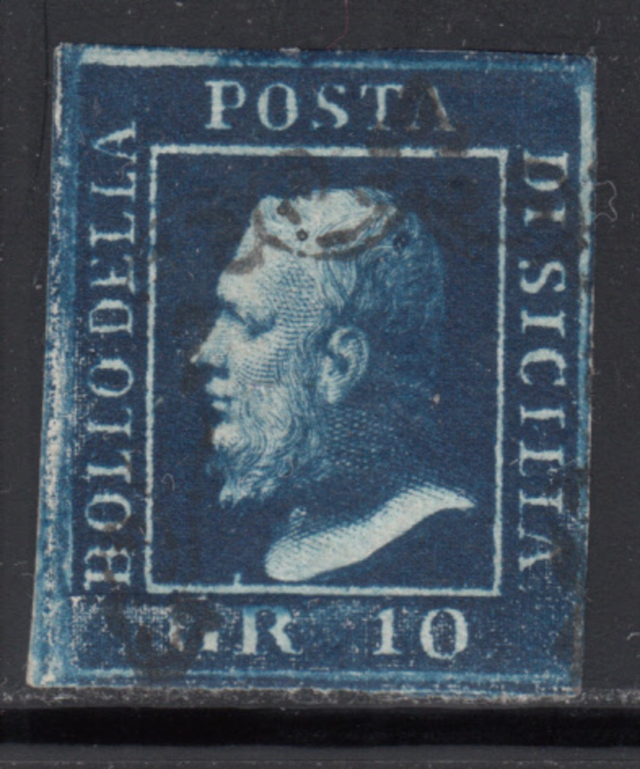 1859 Sassone Nº 12 , Michel Nº 5 - Sicilia