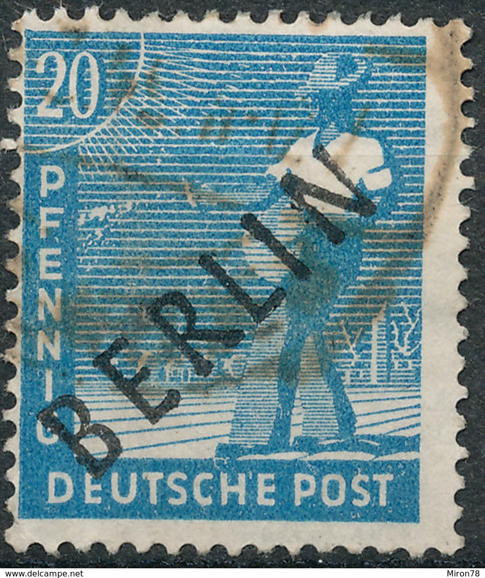 BERLIN 1948 20PF USED Tested - Gebraucht