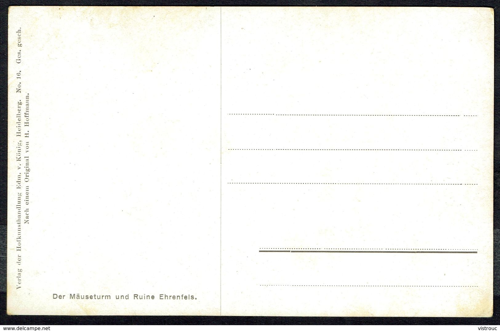 RÜDESHEIM - Mäuseturm Und Ruine Ehrenfels - Nicht Gelaufen - Non Circulé - Not Circulated. - Ruedesheim A. Rh.