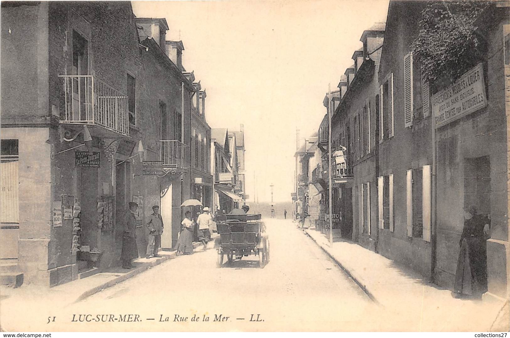 14-LUC-SUR-MER- LA RUE DE LA MER - Luc Sur Mer