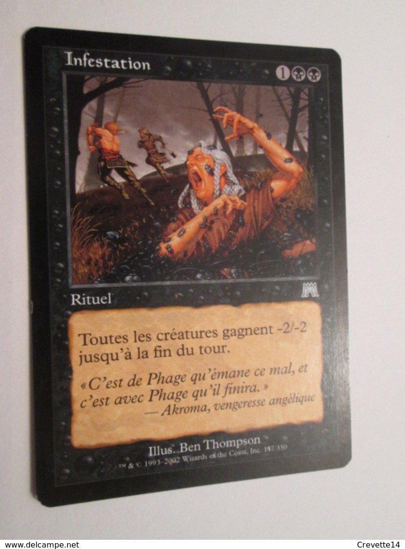 CARTE DE JEU MAGIC THE GATHERING (en Français) INFESTATION - Autres & Non Classés