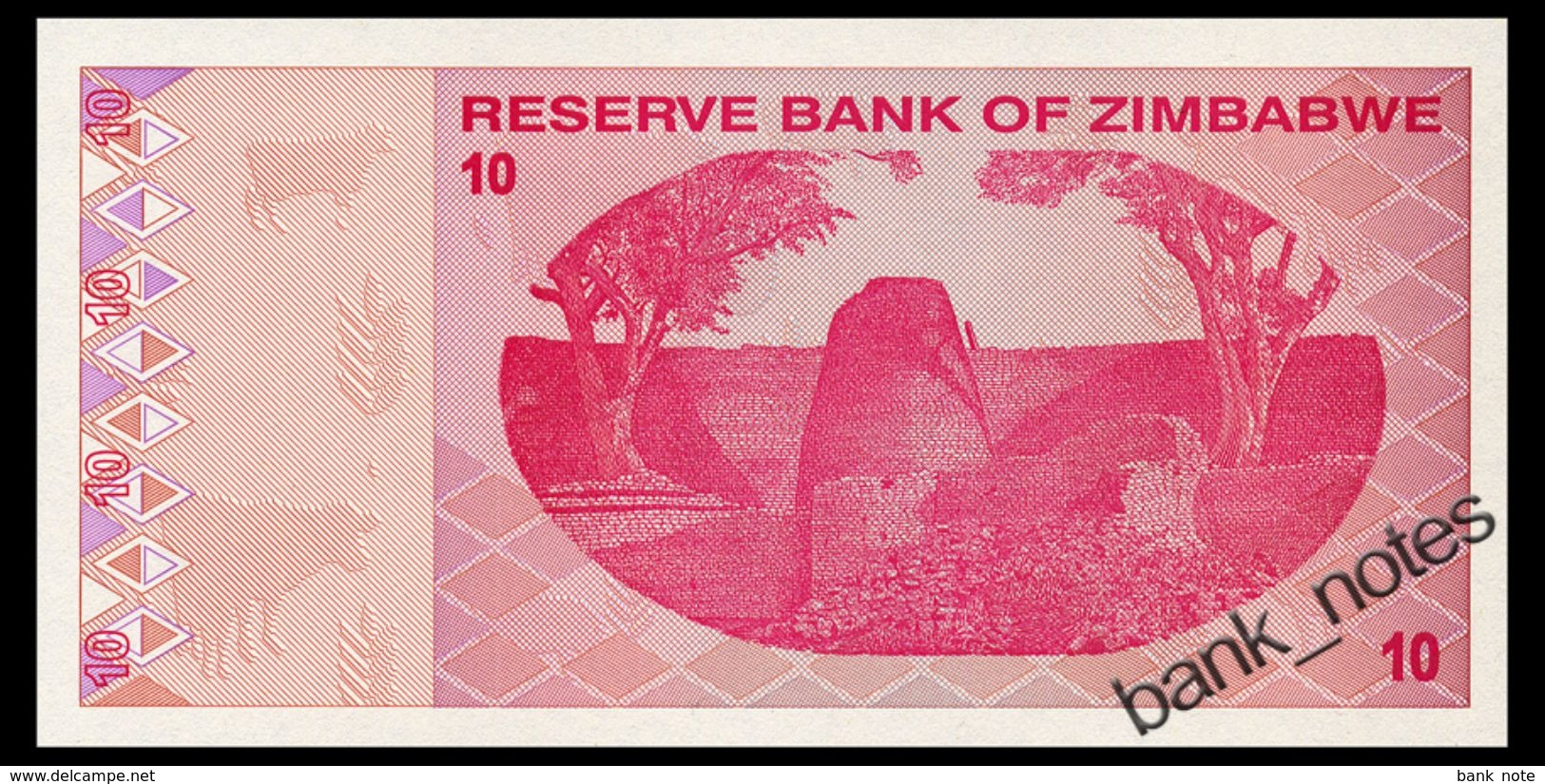 ZIMBABWE 10 DOLLARS 2009 Pick 94 Unc - Zimbabwe