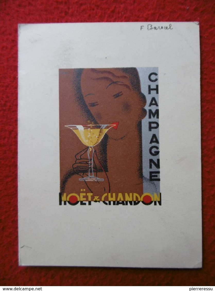 CHAMPAGNE MOET ET CHANDON MENU 1933 AUTOGRAPHES - Menus