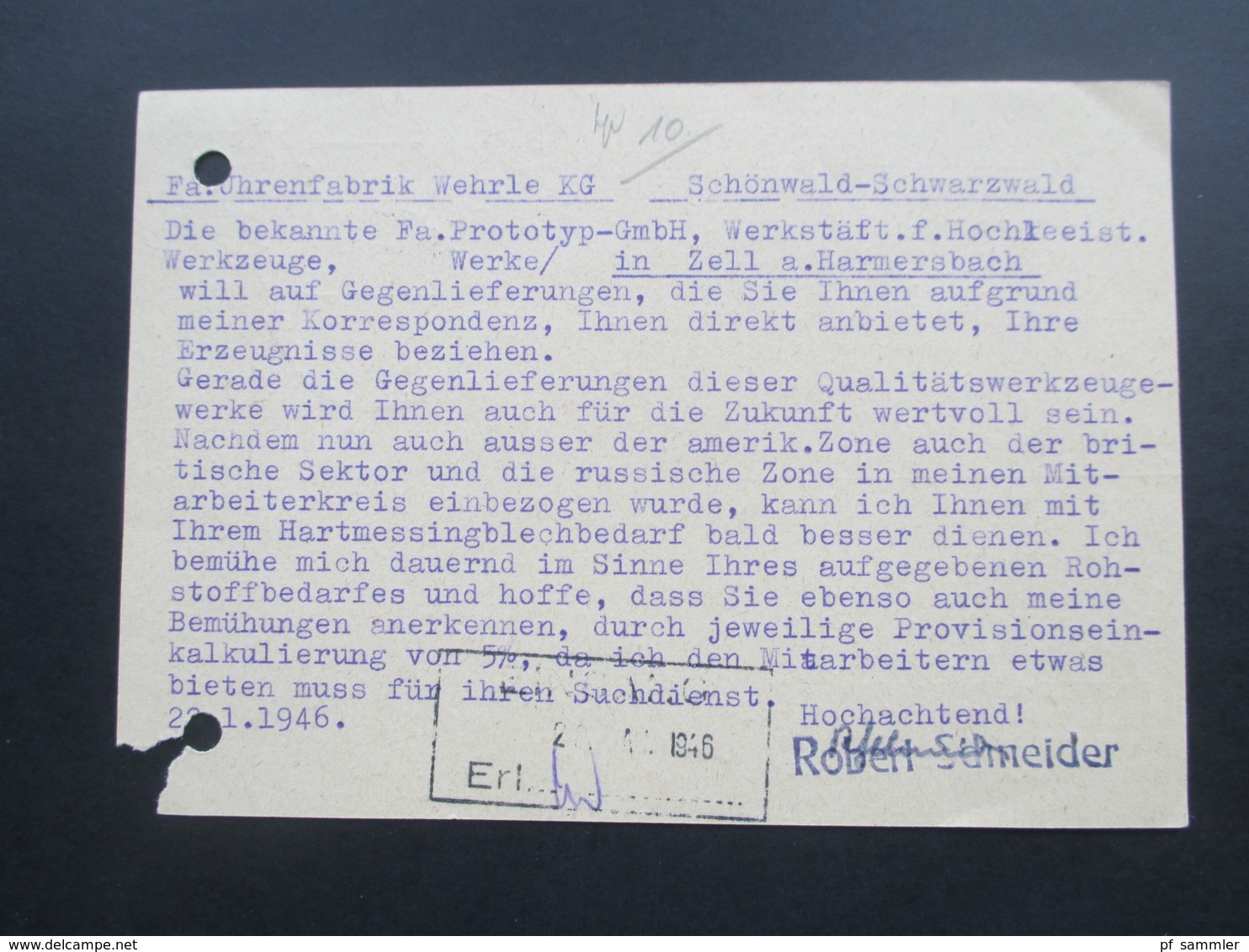 All. Besetzung Franz. Zone GA Aufbrauchsausgaben 3 Karten mit Propagandavordruck! Freiburg Breisgau. Januar 1946