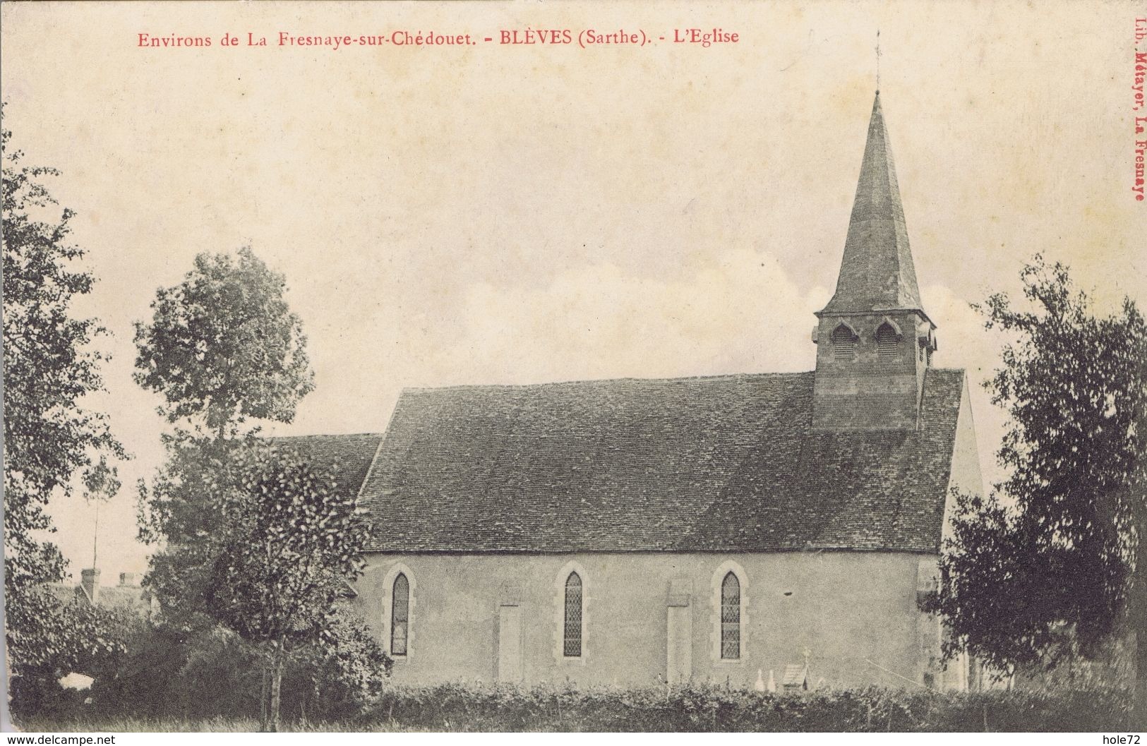 72 - Blèves Près De La Fresnaye-sur-Chédouet  (Sarthe) - L'église - La Fresnaye Sur Chédouet