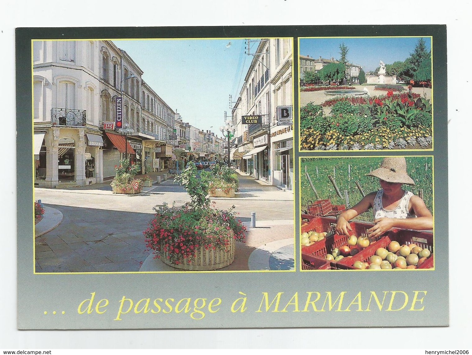 47 Lot Et Garonne Marmande Vidéo Club Rue ...culture Pommes .. - Marmande